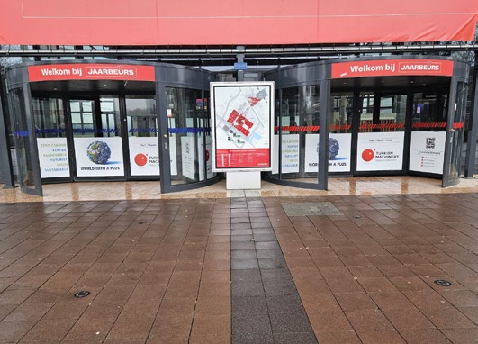 TechniShow 2026 - Jaarbeurs fuar alanı girişi, Türkiye'nin Makinecileri afişleri