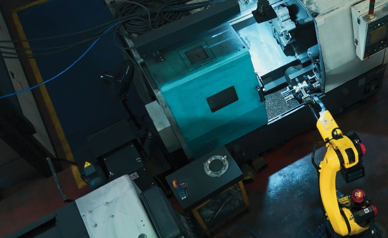 Tezmaksan CubeBOX otomasyon hattı - CNC tezgâhı ve robot kol