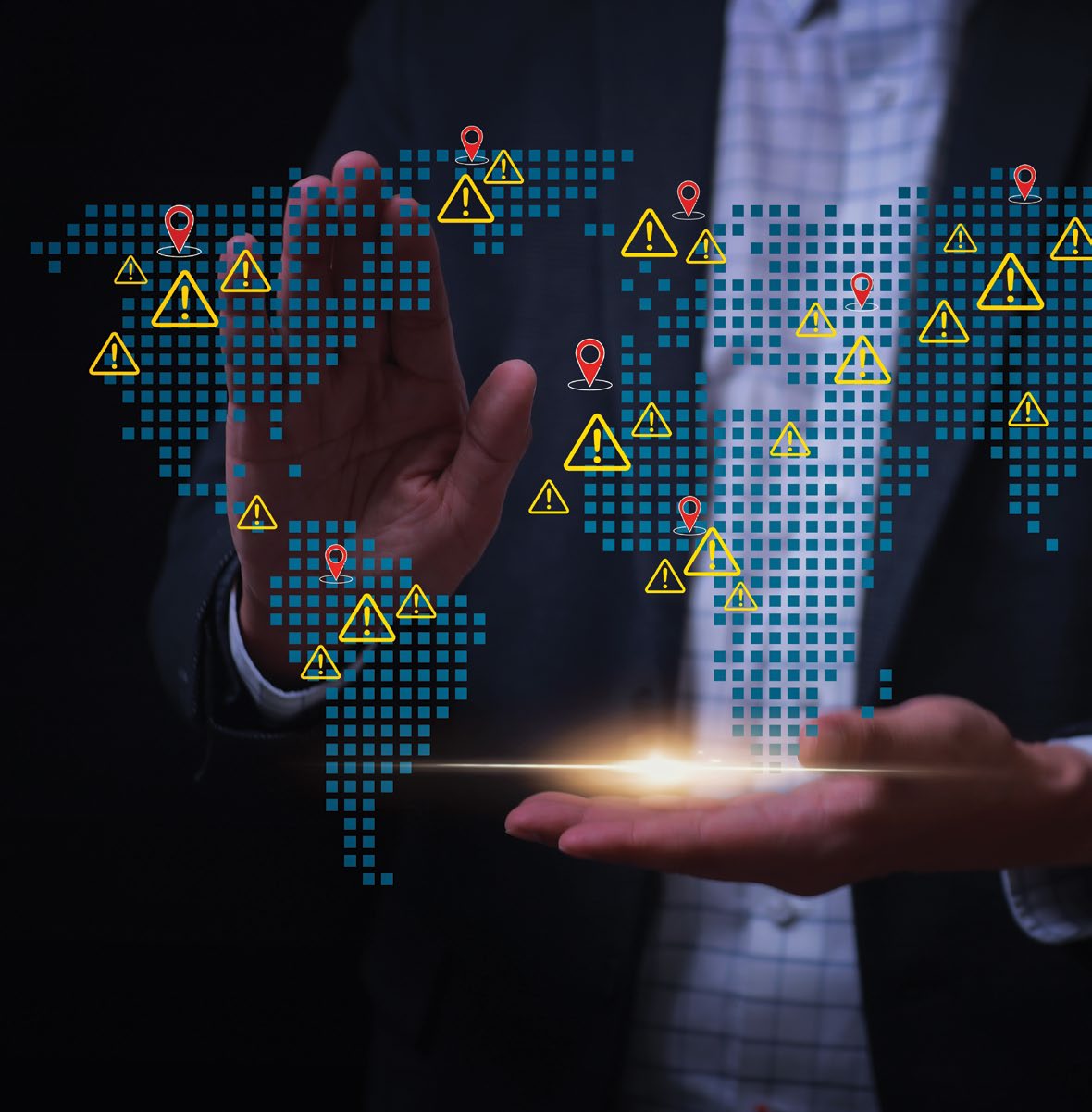 Dünya genelinde risk ve uyarı işaretleri - dijital tehdit haritası