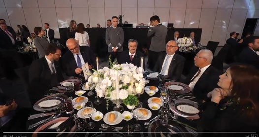 Gala yemeğinde sektör temsilcileri