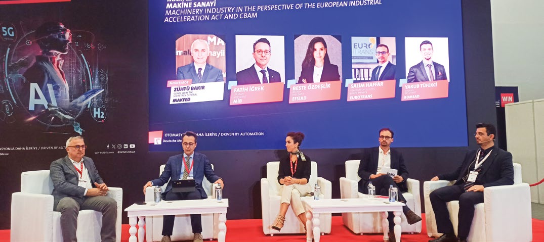WIN EURASIA 2026 Ana Sahne panel oturumu, makine sanayii konuşmacıları
