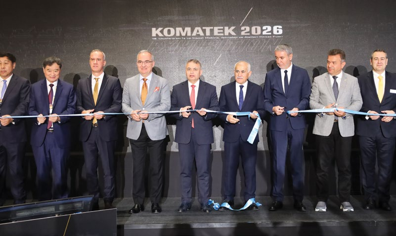 KOMATEK 2026 açılış kurdele töreni, İstanbul Fuar Merkezi'nde kamu ve sektör temsilcilerinin katılımıyla