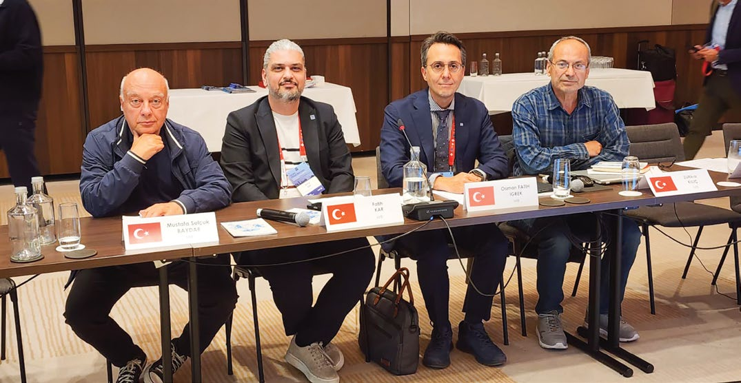 CECIMO Genel Kurulu ve Bahar Toplantıları Basel'de: MİB heyeti Mustafa Selçuk Baydar, Fatih Kar, Osman Fatih İğrek ve Zülfikar Kılıç masada