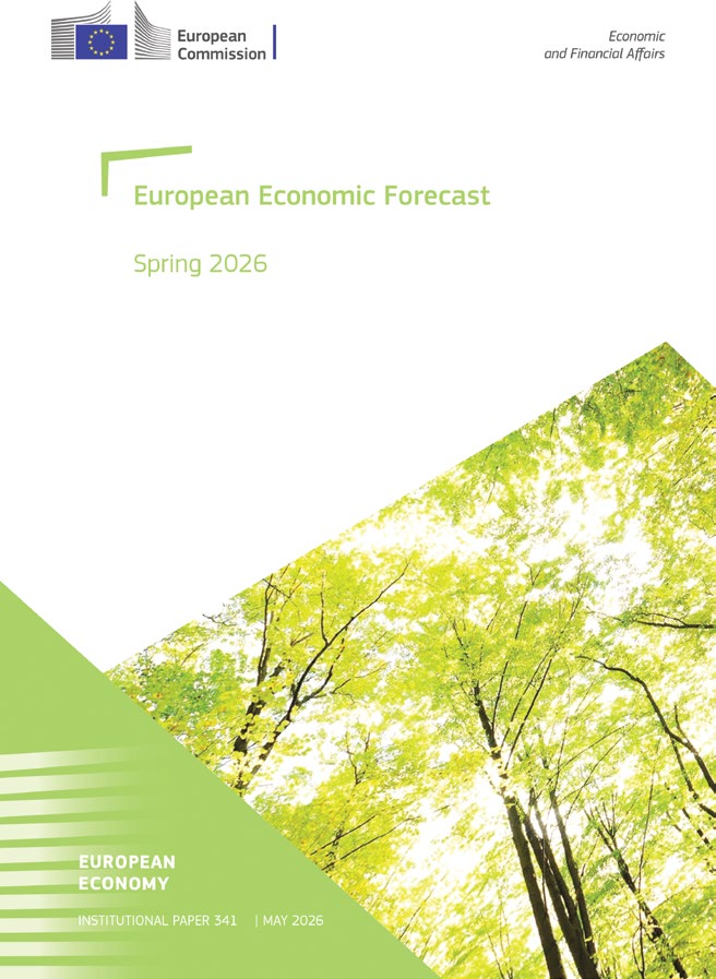 Avrupa Komisyonu'nun yayımladığı European Economic Forecast Spring 2026 raporunun kapağı