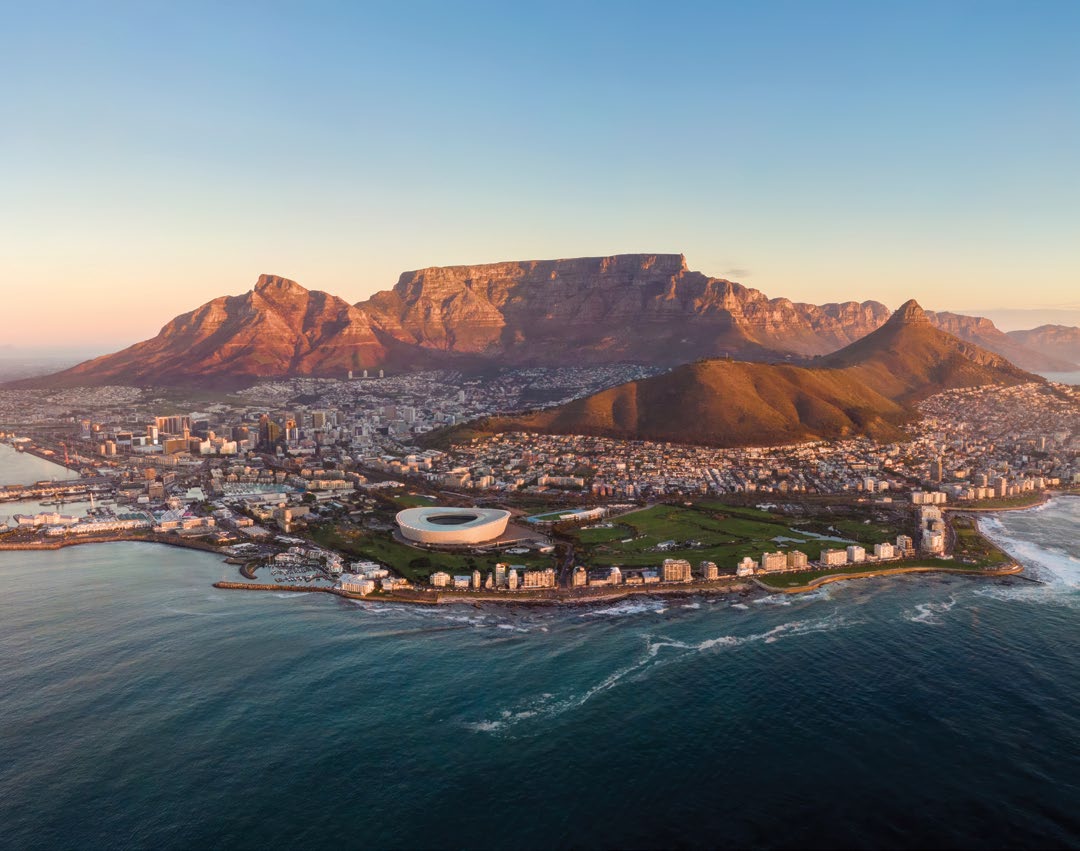 Cape Town kenti ve Tafelberg (Masa Dağı), Güney Afrika Cumhuriyeti