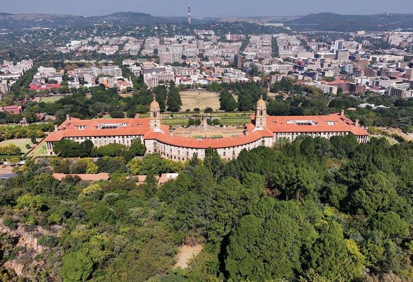Pretorya'daki Union Buildings ve kent silueti, Güney Afrika Cumhuriyeti